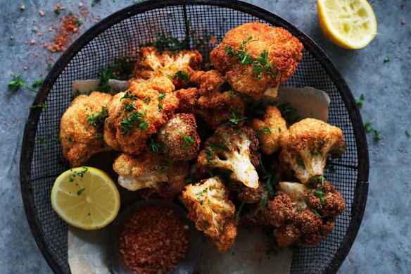 Spicy fried cauliflower.