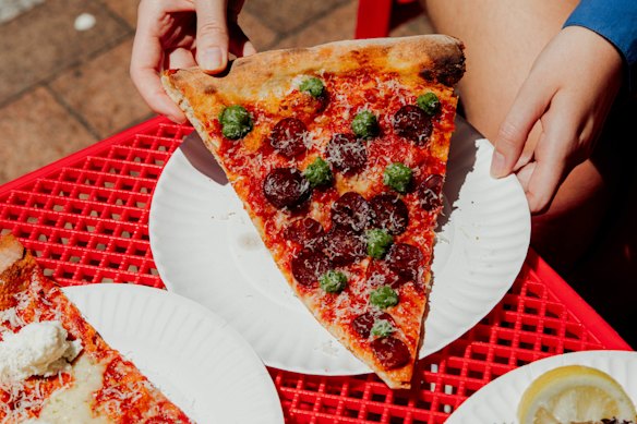 Andy is a fan of the pepperoni pizza at Appizza.