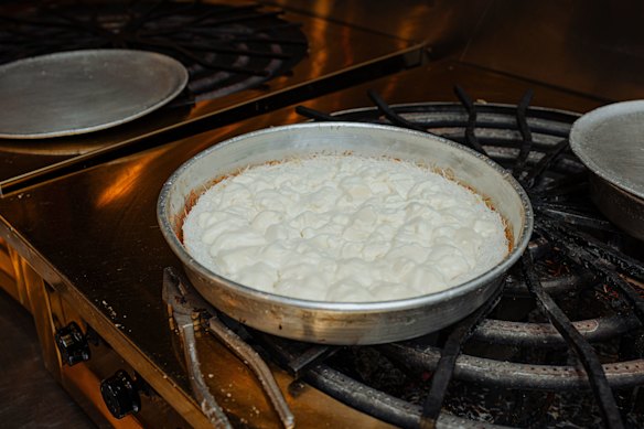 The cafe makes its own cheese and ghee.
