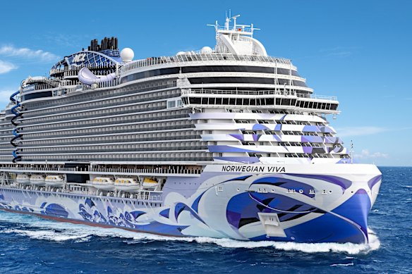 Norwegian Viva at sea.