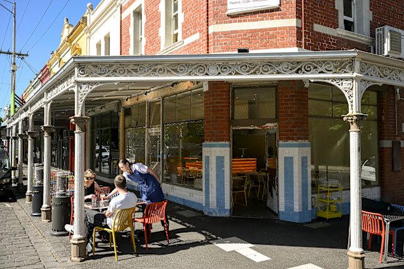Outside the Rathdowne Street venue.