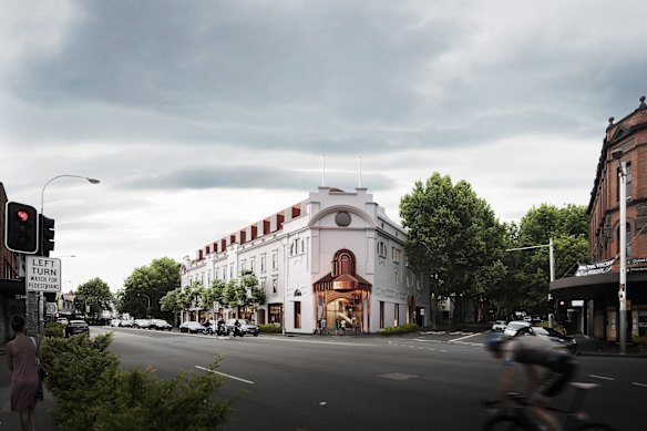 An artist’s impression of the forthcoming 25hours Hotel The Olympia in Paddington.