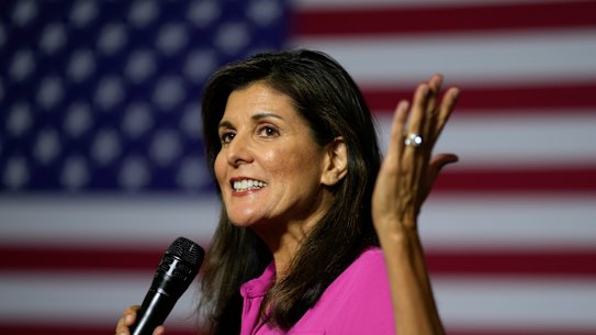 Republican presidential candidate Nikki Haley.