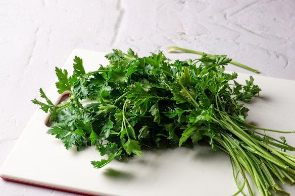 How do you keep your flat-leaf parsley from flopping?
