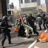 Police pelted with poo, deploy stun grenades as Melbourne protests turn ugly