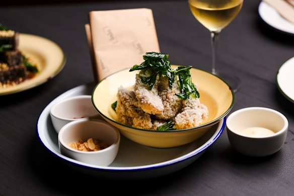 Night market crispy chicken is a must-order dish.