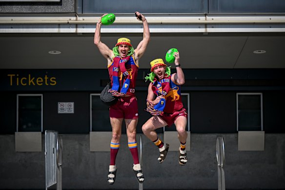 Brothers from Brisbane, Lachlan, left, and Bailey Carter. 