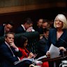 Police Minister Yasmin Catley answers a question in the NSW Legislative Assembly this week.