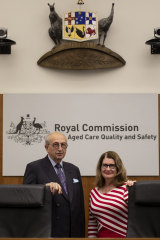 Royal commissioners Tony Pagone, QC, and Lynelle Briggs. Their report  contained thousands of pages (eight volumes) exposing the shocking neglect and abuse of elderly Australians receiving aged care - and 148 recommendations to fix the system.