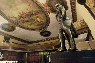 The 1833 statue of Thomas Jefferson will be removed from New York’s City Hall Council Chamber. 