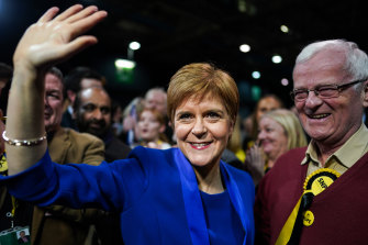Scotland's First Minister Nicola Sturgeon has renewed calls for independence after a dramatic increase in support for her party.