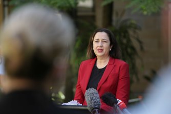 Annastacia Palaszczuk – herself out of quarantine on Sunday – announces the 4pm lifting of south-east Queensland’s lockdown.