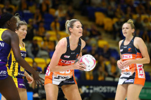 Caitlin Bassett was the hero for the Giants despite being initially relegated to the bench.