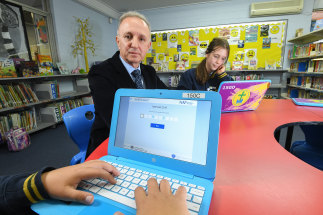 Philip Cachia, the principal of Our Lady Help of Christians school in Brunswick East, says the school will revert to paper for next year's NAPLAN test. 