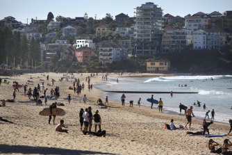 Crowds enjoyed two weeks of warm winter weather at Manly. 