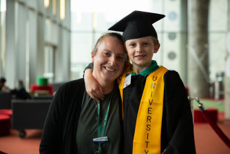Boronia K-12 STEM coordinator Sharyn Williamson said she was proud to see her son Connor, 8, graduate from the program.