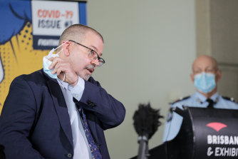 Queensland Acting Chief Health Officer Peter Aitken says masks may become more like sunscreen.