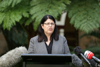 Queensland Minister Grace Grace will announce the return-to-school plan when she returns to work. 