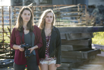 Laura Gordon stars as Claire and Olivia DeJonge is Angie in Miranda Nation's feature debut Undertow. 