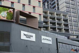 Various hotels have been used to quarantine travellers, including the Mercure in the Brisbane CBD.