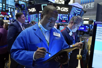 Wall Street is on track to end its seven-week losing streak. 