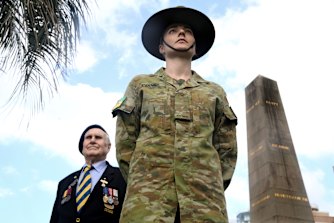 Both John Curdie and his granddaughter, Private Brittany Evans, believe there is growing appreciation for the significance of Anzac Day among the younger generations.