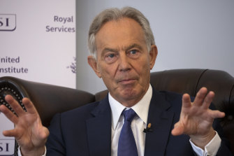 Former British PM Tony Blair.