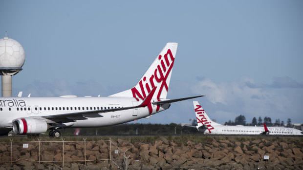The Morrison government is letting states outbid each other to help Virgin Australia.
