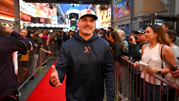 Angus Crichton at the NRL Fan Fest in Las Vegas last week.