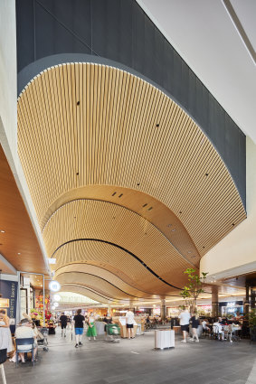 Karrinyup’s undulating ceiling is a nod to the centre’s coastal setting.