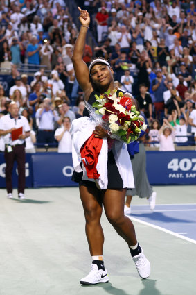 Gira de despedida: Serena Williams se prepara para una final del US Open.