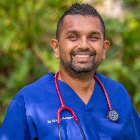 Gold Coast University Hospital Dr Dinesh Palipana, Queensland's 2021 Australian of the Year is researching a bio-spine to help people with disabilities walk again.