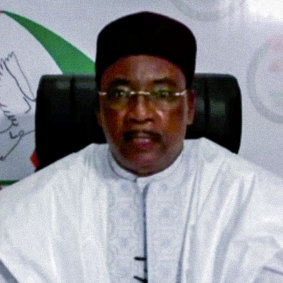 Outgoing Niger President Mahamadou Issoufou.