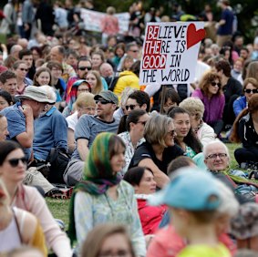 The 'March for Love' in Christchurch.