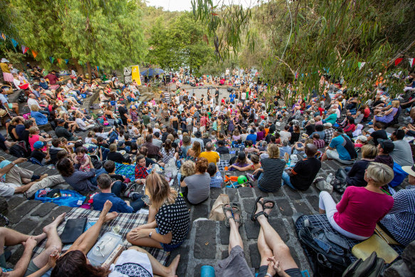 The Fairfield Amphitheatre when it’s got a full crowd.