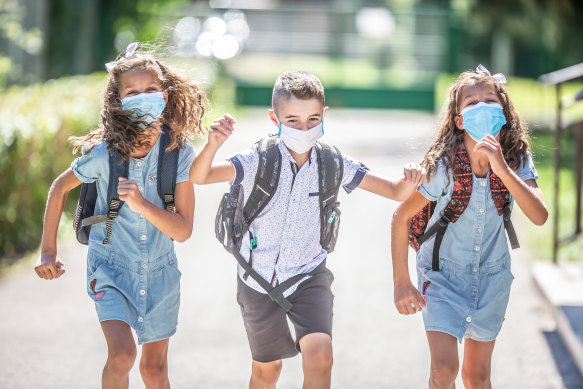 Masks are compulsory at school for students from grade three up, and advised for the younger year levels.