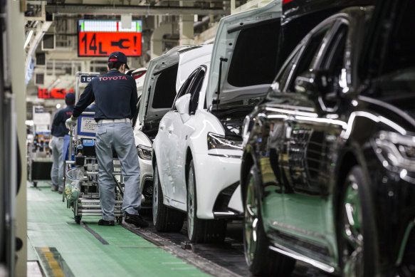 Toyota pioneered so-called Just In Time manufacturing, in which parts are delivered to factories right as they are required, minimising the need to stockpile them.