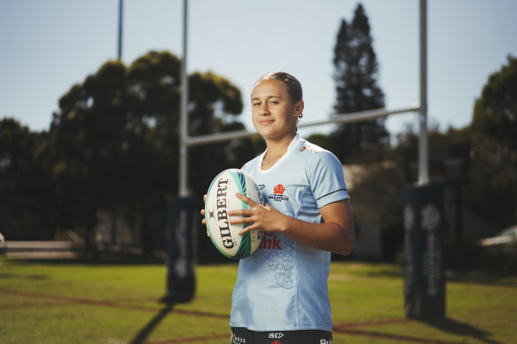 Waiaria Ellis, 16, will play in the Super Rugby Women final on Sunday.