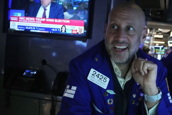 Trump’s win sent Wall Street surging.