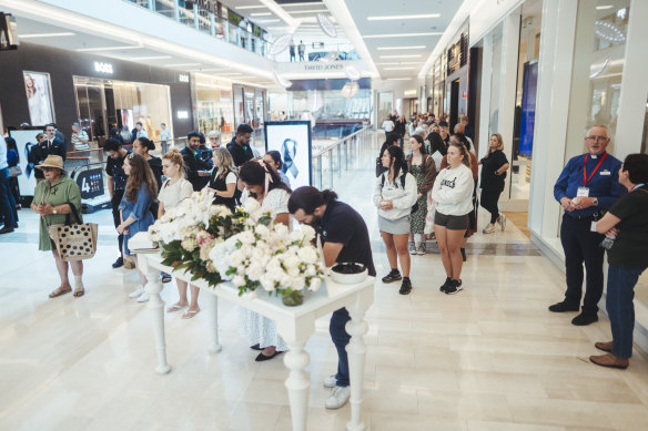 Bondi Westfield on Thursday.