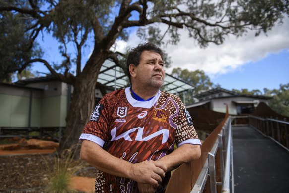 Wilcannia community leader Brendon Adams. 