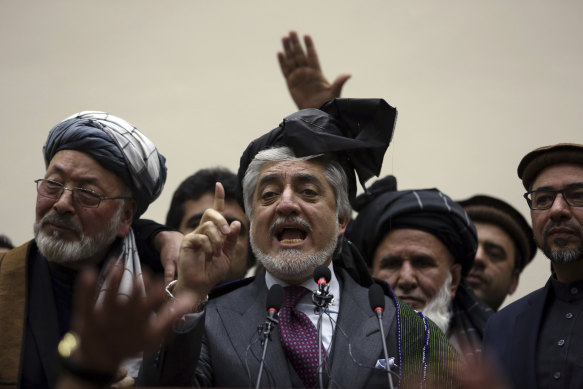 Abdullah Abdullah disputes the election result.
