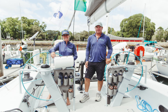 Ocean Crusaders J-Bird skipper Annika Thomson, and navigator Ian Thomson.