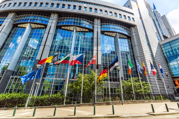 European Parliament in Brussels, Belgium.