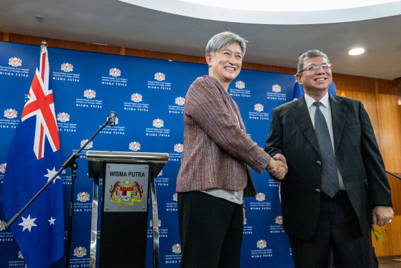 AUKUS was on the agenda when Foreign Minister Penny Wong met Malaysian counterpart Saifuddin Abdullah in Kuala Lumpur a month ago.