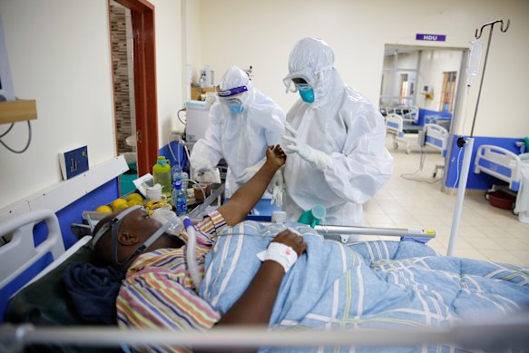 The intensive care unit of the hospital in Machakos, Kenya. Africa, whose 1.3 billion people account for 18 per cent of the global population, has received less than 2 per cent of all vaccine doses administered globally. 