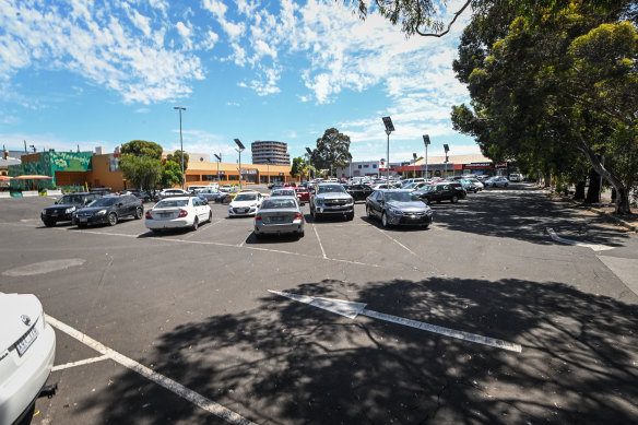 One of the car parks that Merri-bek council wants to develop.