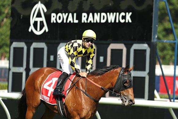 Aaron Bullock pilots Know Thyself to victory at Randwick on Saturday.