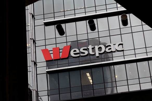 Westpac was trading 4 per cent lower on Monday.