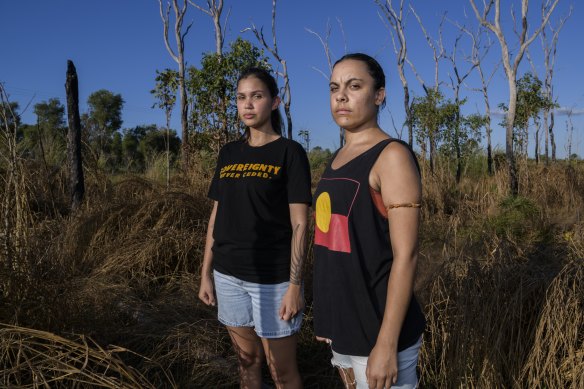 Co-founders of UP: Uprising of the People,  Mililma May (right) and Sharna Alley.